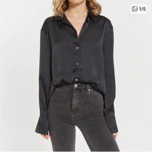 Elegant Black Button-Down Shirt